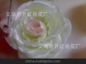 【廠家直銷 批發(fā)兼零售 采購高質(zhì)量高仿真中茶玫瑰花束花片花朵】價(jià)格,廠家,圖片,人造仿真植物,義烏市開紅絲花廠-