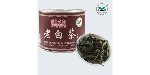 2009福鼎白茶白牡丹罐裝陳年老白茶天健茶葉